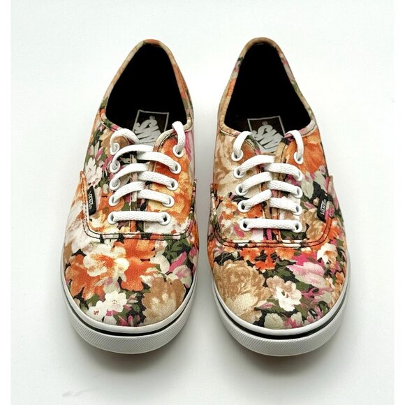 Vans Low Top Lace Up Floral Sneaker Skate Shoes Size Mens-7/W-8.5 Pre-Owned - Picture 1 of 10